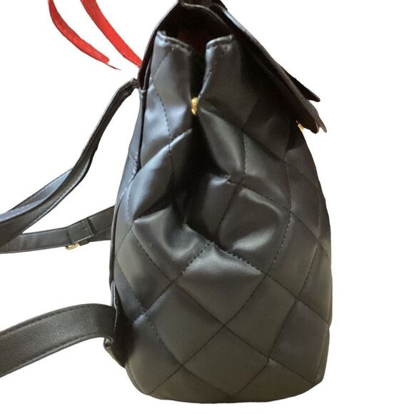 Dani by Danielle Nicole Disney Minnie Mouse Black Quilted Backpack - Picture 5 of 11